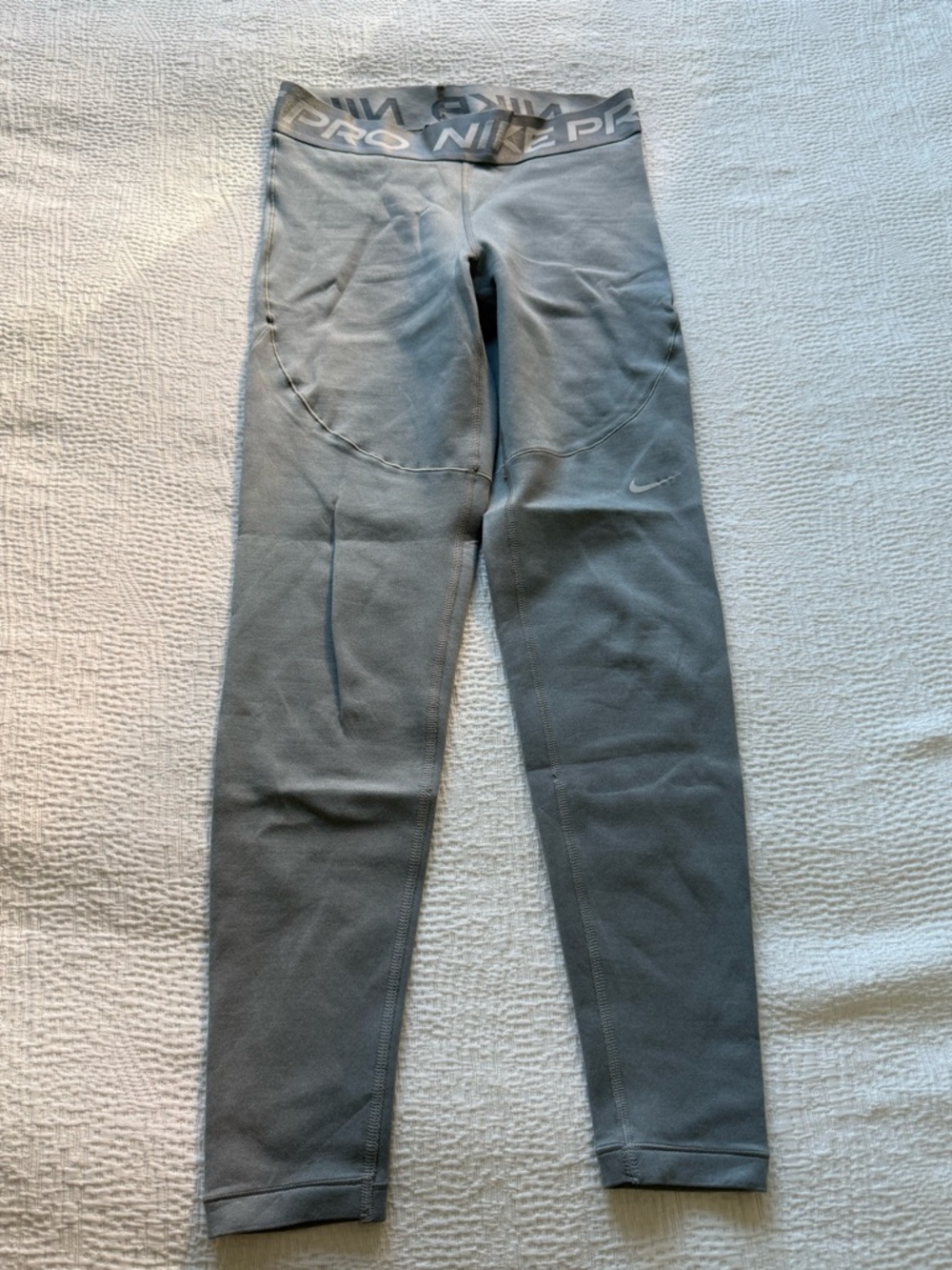 Nike Light Gray Dri-FIT Pro High-Rise Leggings
